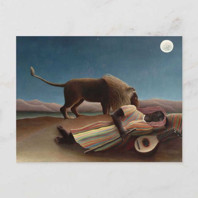 The Sleeping Gypsy by Henri Rousseau Postcard (Front)