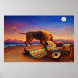 The Sleeping Gypsy by Henri Rousseau Poster
