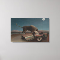 The Sleeping Gypsy by Henri Rousseau, Vintage Art