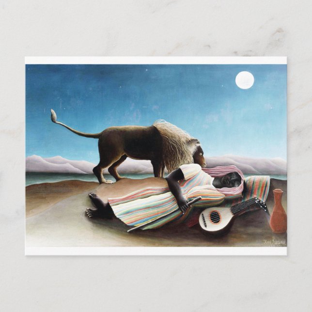 The Sleeping Gypsy, Henri Rousseau (1897) Postcard (Front)