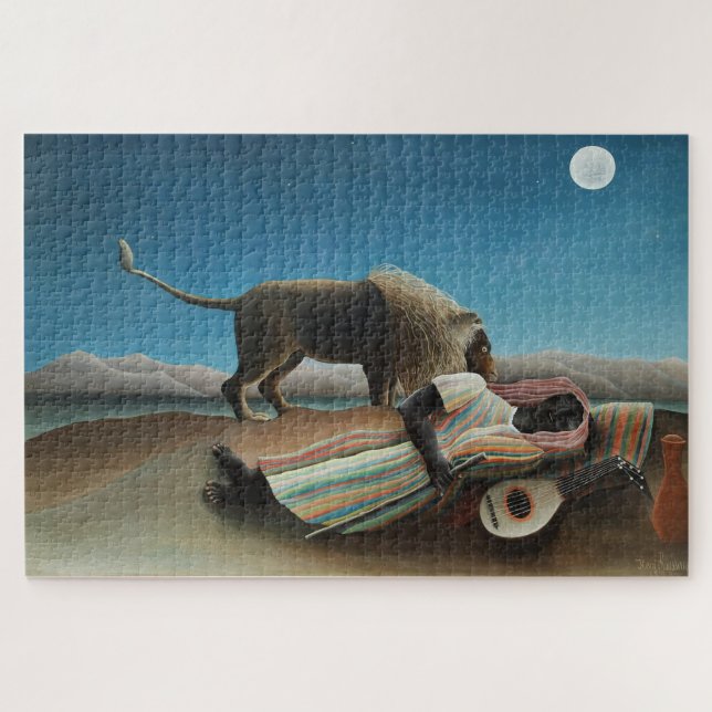The Sleeping Gypsy: Henri Rousseau  Jigsaw Puzzle (Horizontal)