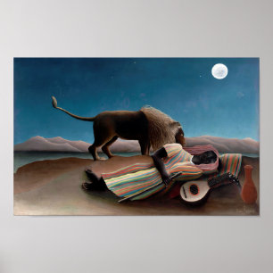 The Sleeping Gypsy, Henri Rousseau Poster