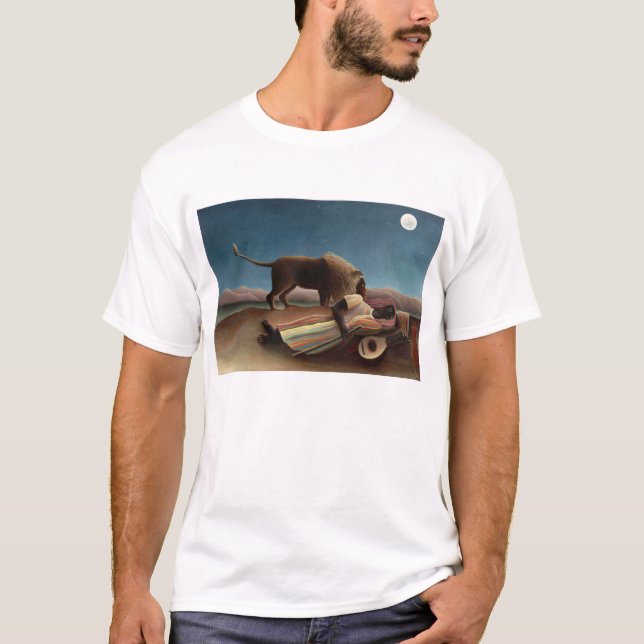 The Sleeping Gypsy, Henri Rousseau T-Shirt (Front)