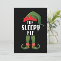 The Sleepy Elf Family Matching Group Christmas 