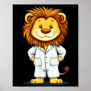 The Sleepy King_ Lion In Pajamas Costume For Boys Poster