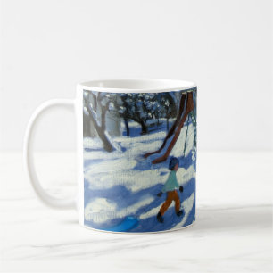 The slide in winter Bourg St Moritz Coffee Mug