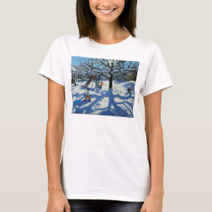 The slide in winter Bourg St Moritz T-Shirt