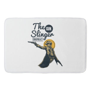 the slinger gun conspiracy bath mat