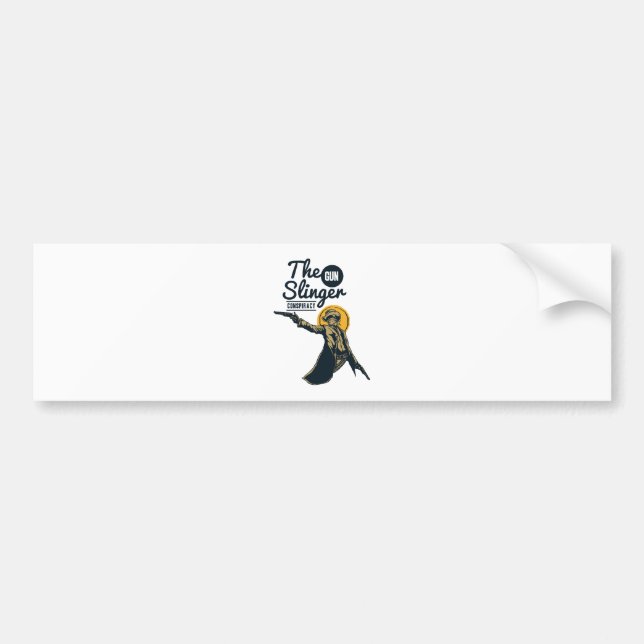 the slinger gun conspiracy bumper sticker (Front)