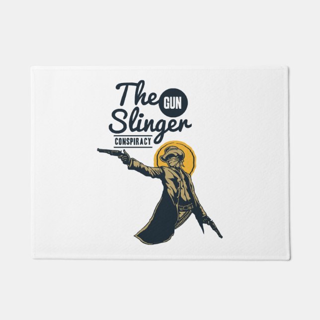 the slinger gun conspiracy doormat (Front)