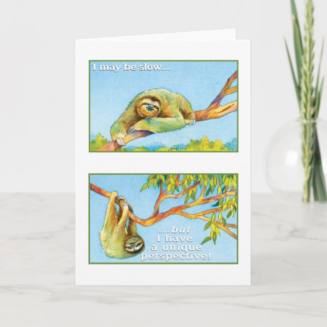 The Sloth Greeting Card Philippians 4:13 (Front)