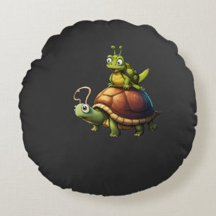 The Slowest Wild Ride. Round Cushion