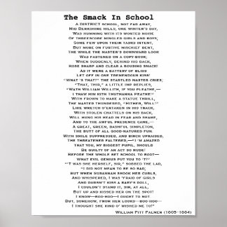THE SMACK IN SCHOOL POEM poster