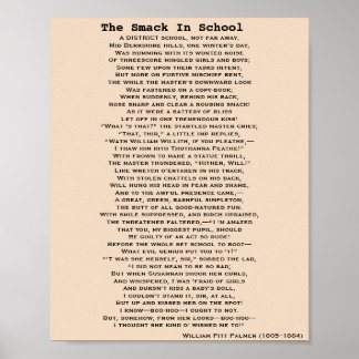 THE SMACK IN SCHOOL POEM poster