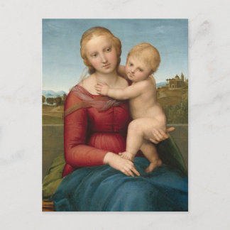 The Small Cowper Madonna by Raphael Postcard