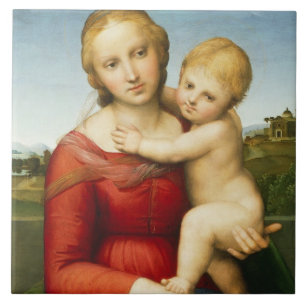 The Small Cowper Madonna, c.1505 (oil on panel) Tile