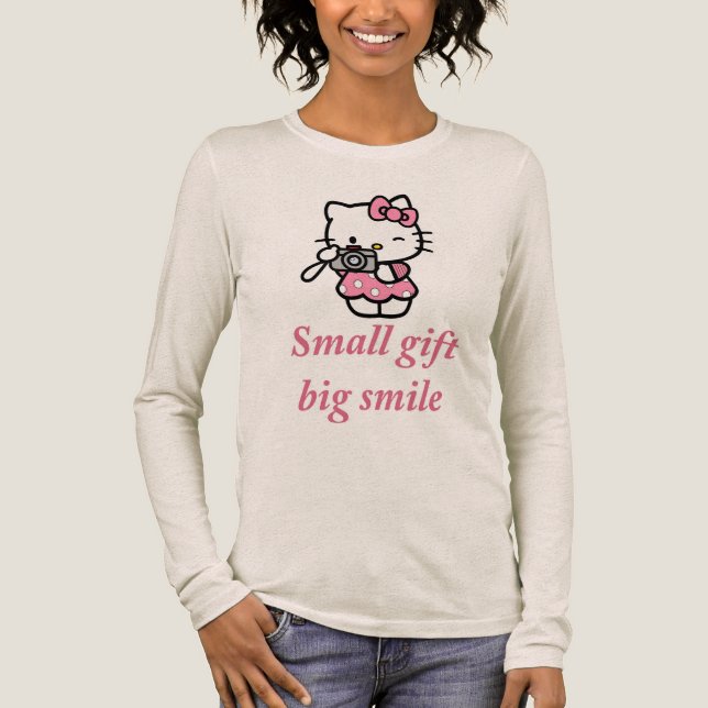  The "Small gift, big smile"  Tri-Blend Shirt (Front)