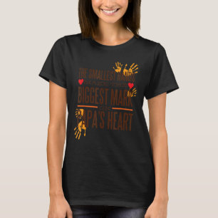 The smallest hands make the biggest mark on Papa's T-Shirt
