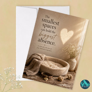 The Smallest Spaces Pet Loss Sympathy Card