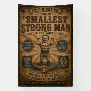 The Smallest Strong Man in the World Banner