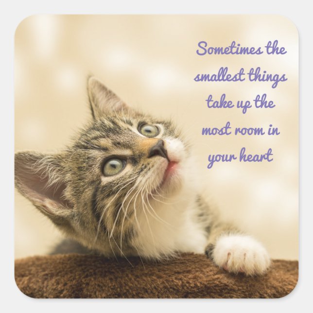 The Smallest Things Square Sticker (Front)