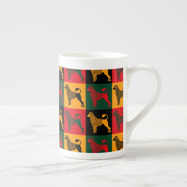 The smart Portuguese water dog  Bone China Mug (Right)