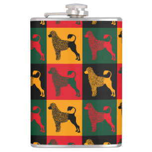 The smart Portuguese water dog  Hip Flask