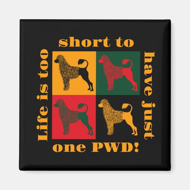 The smart Portuguese water dog  Magnet (Front)