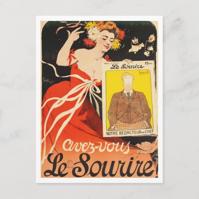 The Smile 1900 France Postcard (Front)