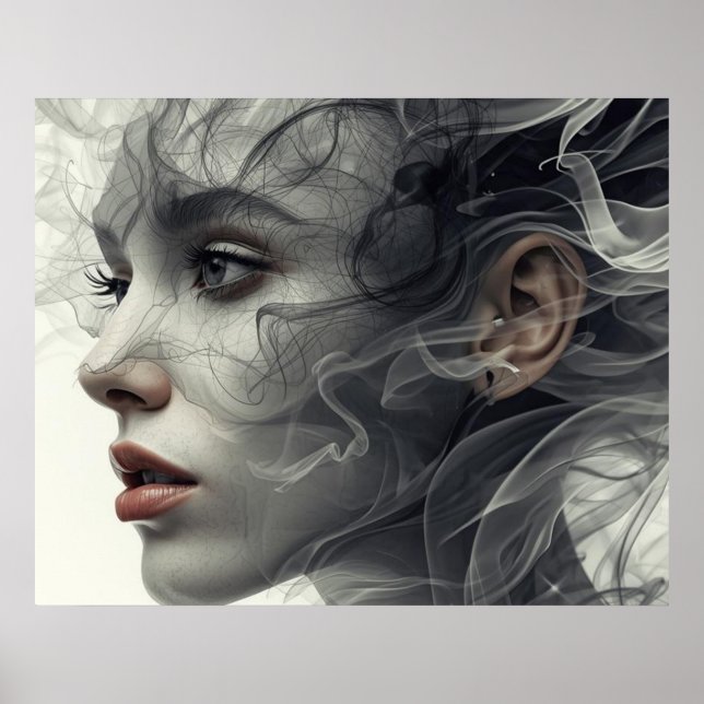 The Smokey Veil on a Square Wall Poster (Front)