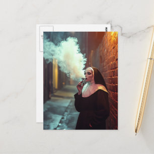 The Smoking Nun Postcard