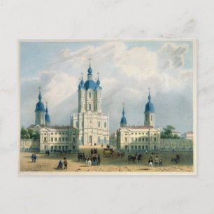 The Smolny Cloister in St. Petersburg Postcard