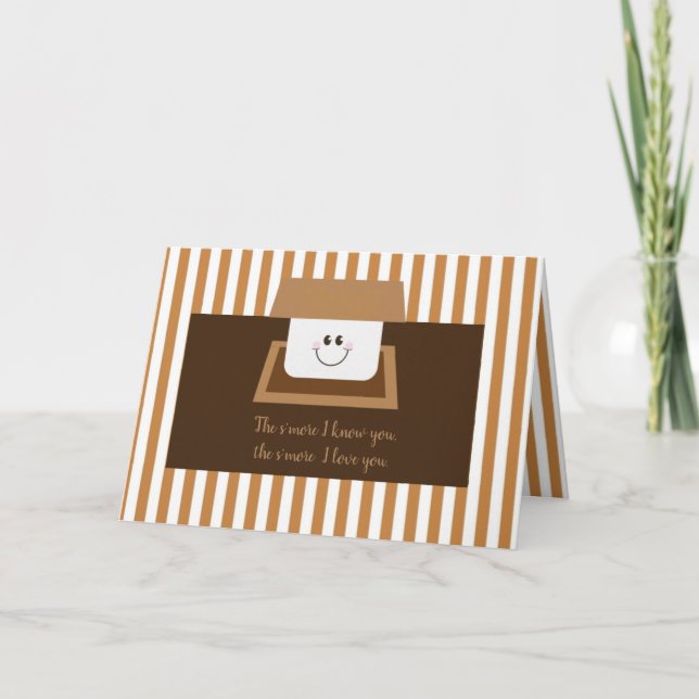 The s'more I know you, the s'more I love you Holiday Card (Front)
