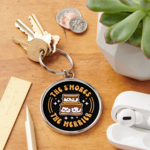 The S'mores The Merrier Funny Kawaii Camping Gift Key Ring