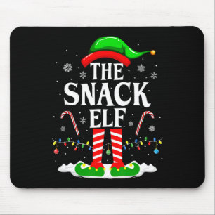 The Snack Elf Xmas Funny Matching Family Group Chr Mouse Pad