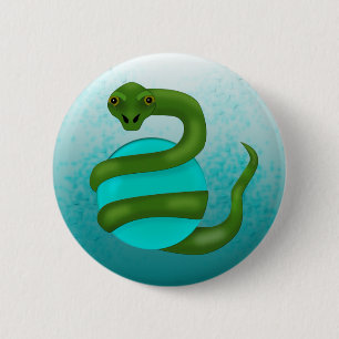The Snake 6 Cm Round Badge