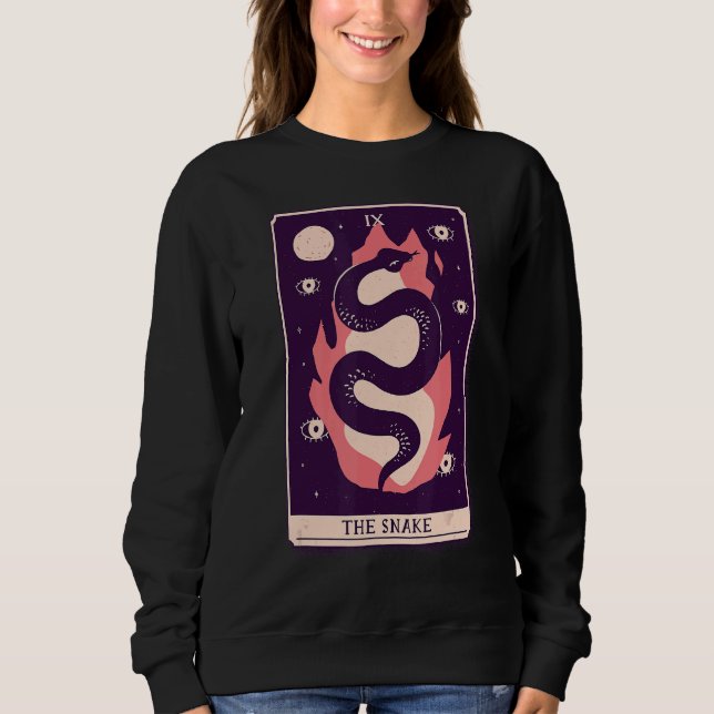 The Snake Flame Tarot Sweatshirt (Front)