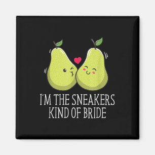 The Sneakers Kind Of Bride Wedding Funny Future Wi Magnet