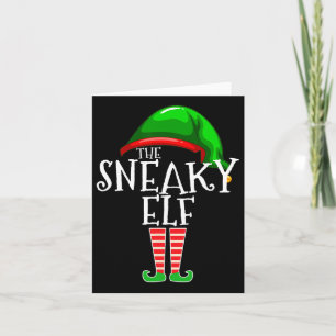 The Sneaky Elf Group Matching Family Christmas Gif Card
