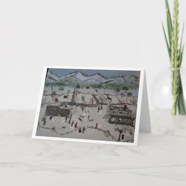 The Snow Ball Fight Card (Front)