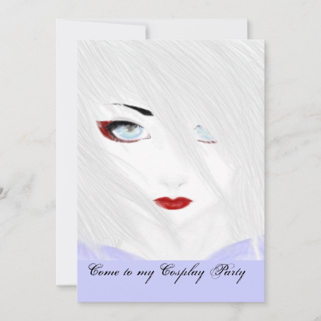 The Snow Geisha Invitation (Front)