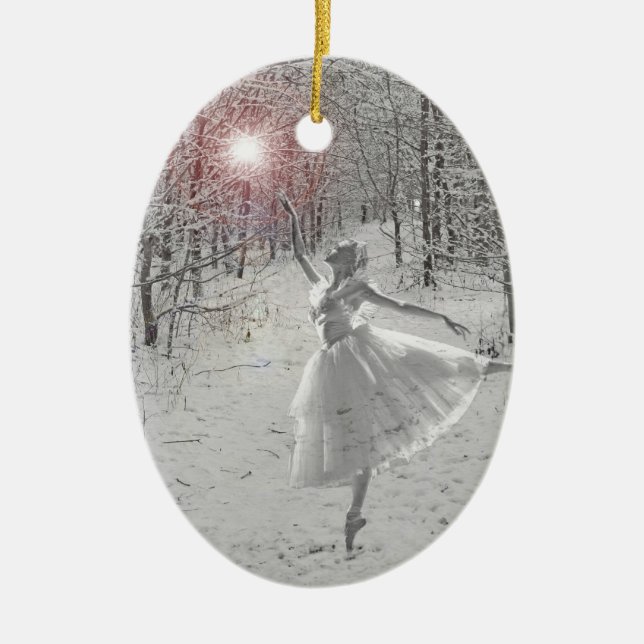 The Snow Queen Ceramic Tree Decoration (Front)