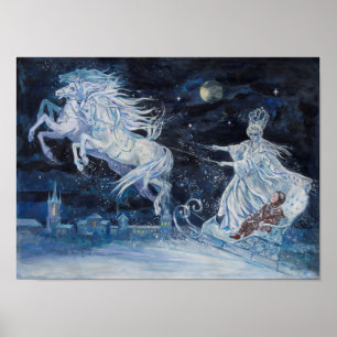 "The Snow Queen" illustration by Elena Ringo Poster