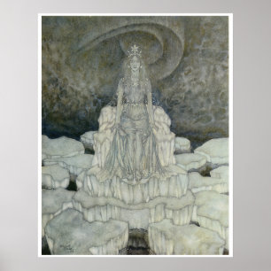 The Snow Queen Poster by Edmund Dulac