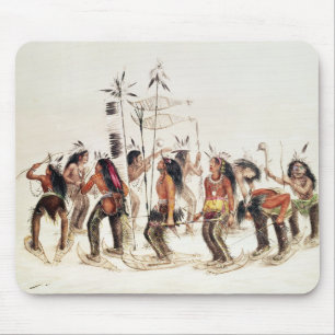 The Snow-Shoe Dance Mouse Pad