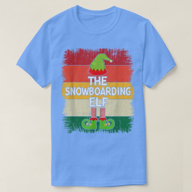 The Snowboarding Matching Group Christmas Party Pa T-Shirt (Design Front)
