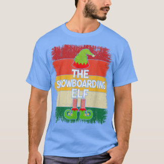 The Snowboarding Matching Group Christmas Party Pa T-Shirt