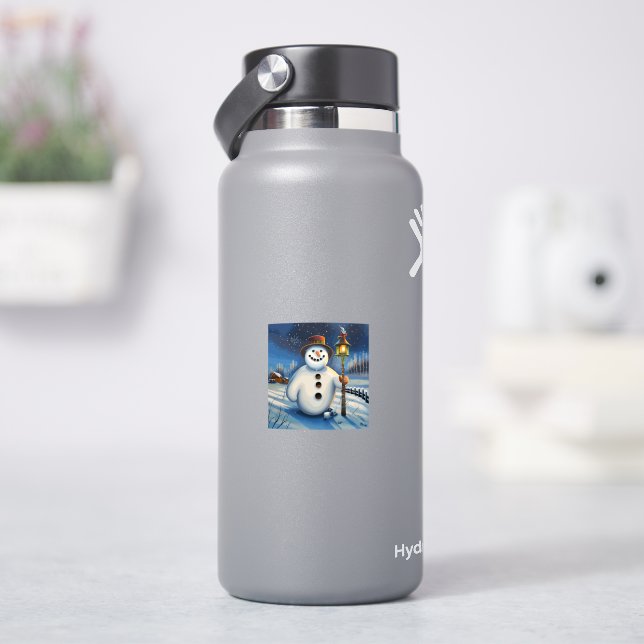 The Snowman carries the lamp and wanders at night  (HydroFlask)