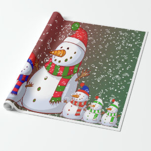 The Snowman Family - Wrapping Paper