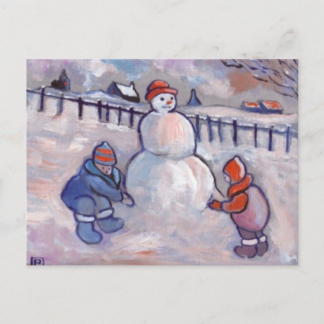 THE SNOWMAN POSTCARD (Front)